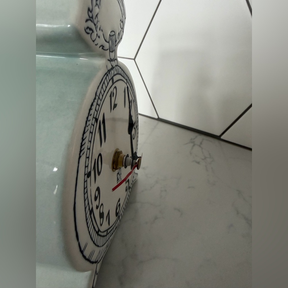 Molly Hatch for Anthropologie tick tock Clock robins egg blue - Picture 5 of 7